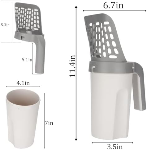 Cat Litter Scooper with Holder, Kitty Litter Scoop - Image 2