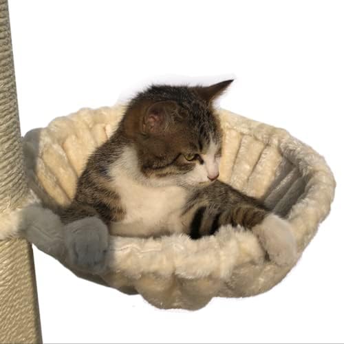 SHENGOCASE 2-Pack 14.6" Large Beige Cat Tree Tower Replacement Basket Lounger - Image 3