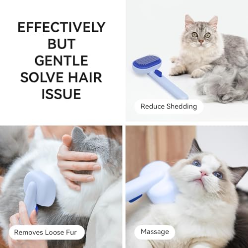 aumuca Skin Friendly Self-Cleaning Slicker Brush - Image 5