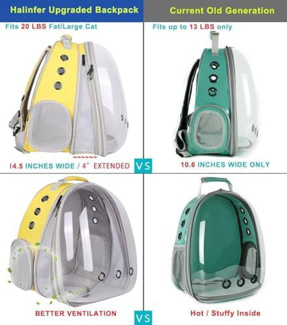 Large Cat Backpack Carrier, Front Extension - Image 3