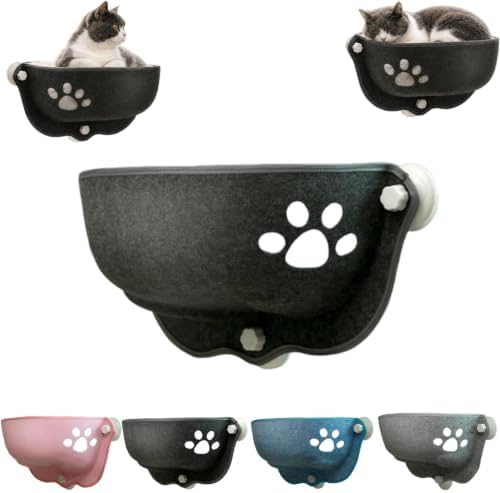 Cat Car Window Hammock with Soft Pad, Cat Car Window Seat，Dark Gray：Small by Unknown