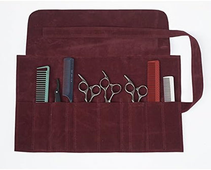 Creation Core Microfiber Fabric Salon Scissors Bag Roll Up Hair Tools Pouch - Image 5