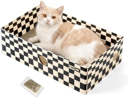Conlun Cat Scratcher Box, Cardboard Pad, Bed by Conlun