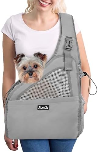 Lukovee Pet Sling, Hands Free Hard Bottom Papoose by Lukovee