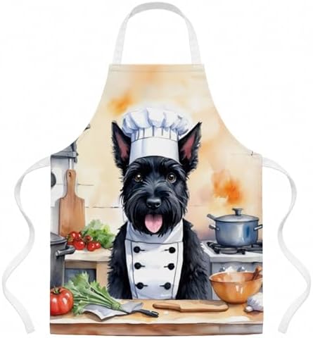 Caroline's Treasures Scottish Terrier The Chef Apron Cooking Kitchen Server by CarolinesTreasures