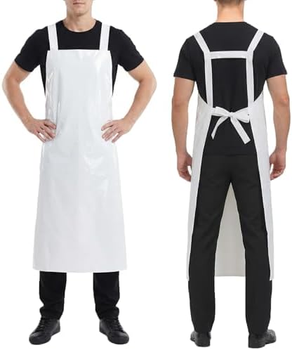 Molaxhome TPU Waterproof Apron Lightweight Oil-resistant Chef Apron by Molaxhome