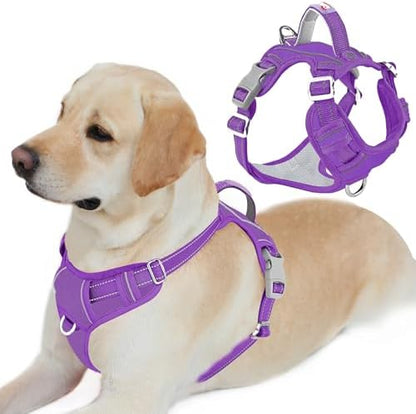 BARKBAY No Pull Dog Harness for Large Dogs, ID Tag Holder Dog Vest by BARKBAY