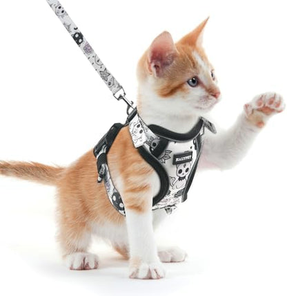 Halypet Cat Harness and Leash Set, Escape Proof Adjustable Harness by DOMoreWithYourPet