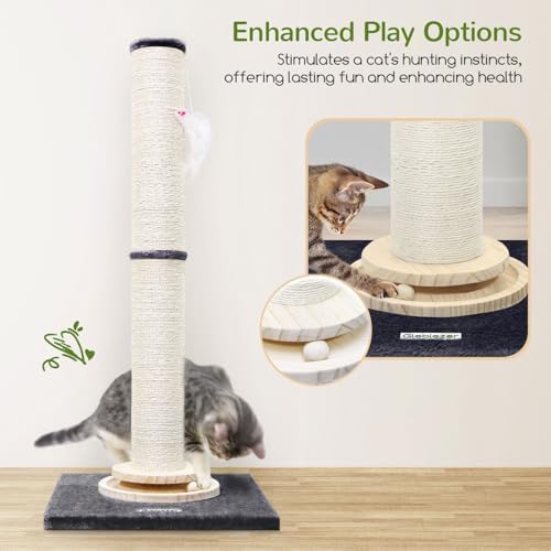 Globlazer 35in Tall 3.9-in Thick Cat Scratching Post - Image 4