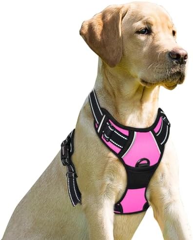 BARKBAY Dog Harness No Pull for Large Dogs Front Back Clips, Dog Vest by BARKBAY