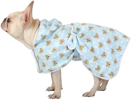 HDE Hooded Dog Bathrobe Quick Dry Towel Wrap - Image 3