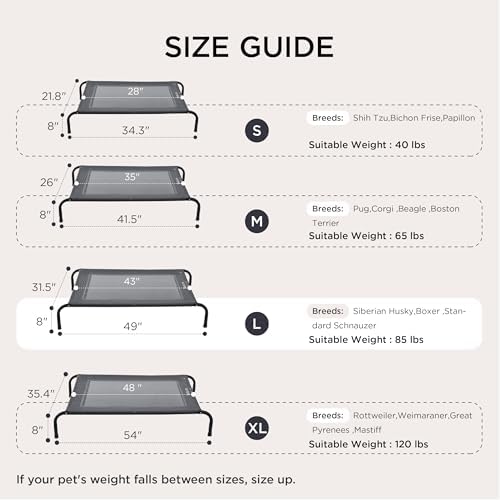 Bedsure Outdoor Elevated Cooling XL Dog Bed - Image 5
