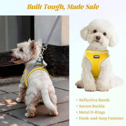 No Pull Dog Puppy Harness and Leash Set Reflective Mesh Vest Medium - Image 5
