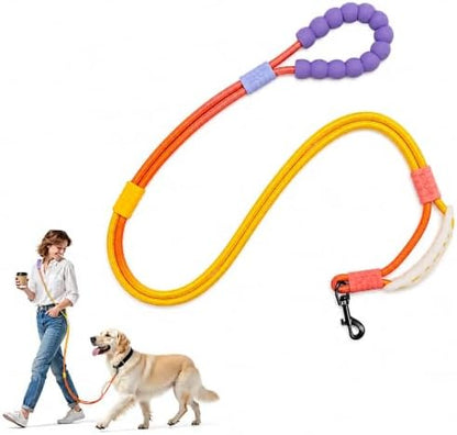 Hands Free Dog Leash, Double Handle Leash 4.5FT Yellow-Orange by Unknown
