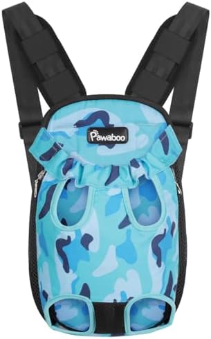 Pawaboo Pet Carrier Backpack, Adjustable Pet Front Cat Dog Carrier Purse Travel by Pawaboo