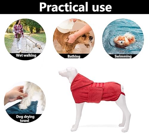 Geyecete Pineapple Grid Dog Drying Coat - Image 4