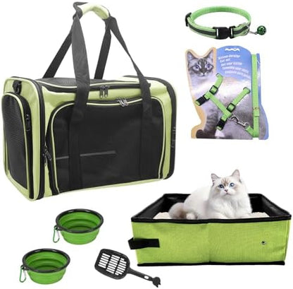 Cat Carrier Soft-Sided & Folding Travel Litter Box by JOLLJOLL