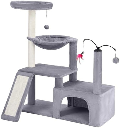 YUNIQUE Multi-Functional Cat Tree Tower, Big Cat Condo by YUNIQUE