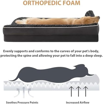 BFPETHOME Orthopedic Washable Dog Bed, Sleeping Couch - Image 3