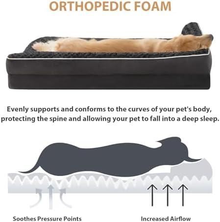 BFPETHOME Orthopedic Washable Dog Bed, Sleeping Couch - Image 3