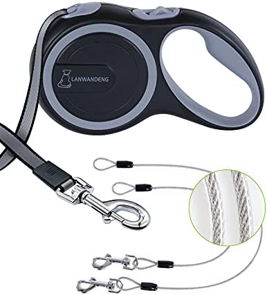 26FT Chew Proof Retractable Dog Leash by Lanwandeng
