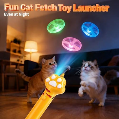 BABORUI Cat Toy Disc Launcher, Rechargeable Interactive Cat Fetch Toy Launcher - Image 6