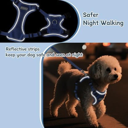Small Dog Harness and Leash Set, Adjustable Small Sized Pet Vest - Image 4