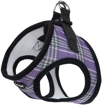 Bark Appeal Lavender Plaid Step-in Dog Harness by BarkAppeal