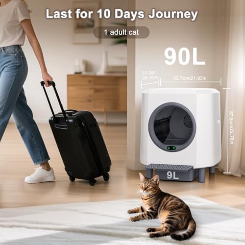 Automatic Litter Box, Self Cleaning Litter Box, Odor Control, 90L Capacity - Image 6