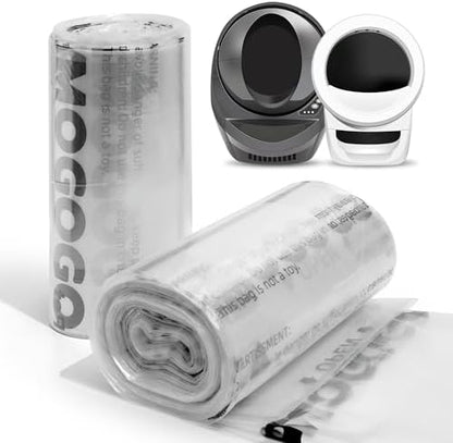 Waste Bags, Compatible with Litter Robot 4/5/3, 50 Pack Liners by AMOGOGOPET