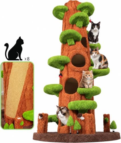 NUNU LAB 90.5-Inch Tall Cat Tree Cats Condo by NUNULAB