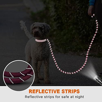 Taglory Rope Dog Leash for Small Medium Dogs, 6 FT Padded Handle - Image 5