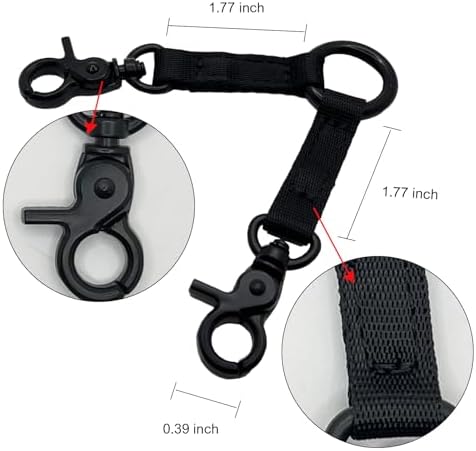 Double Clip Dog Leash for Two Dogs, Double Headed Hook Pet Safety 2 Way Coupler - Image 2