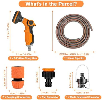 6pc Dog Shower Attachment Water Hose - Image 2