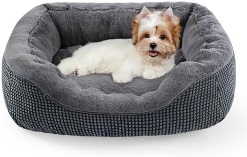 INVENHO Dog Beds for Small Medium Dogs Washable, Calming Orthopedic Warming by INVENHO