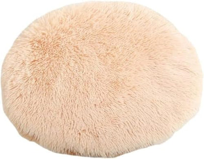 RICHRAIN Plush Cat Dog Cushion, Round Pet Warm Mat, PP Cotton Soft and by Unknown