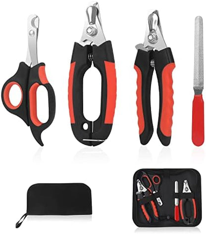 Dog Nail Clippers Trimmer Set, Quick Safety Guard to Avoid Over-Cutting by Bretheil