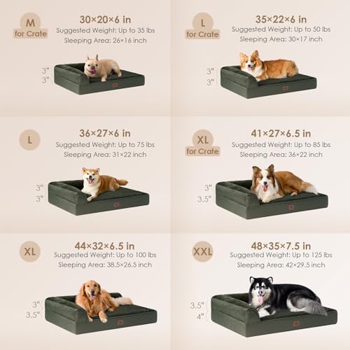 EHEYCIGA XL Dog Bed Memory Foam - Image 2