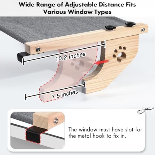 AMOSIJOY Cat Windowsill Perch - Image 4