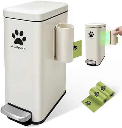 Dog Poop Trash Can Outside by Unknown