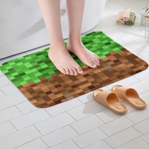 Manfei Pixelated Bath Mats, 16Wx24L Inches - Image 4