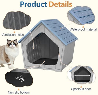Cat Litter Box Enclosure, Resin Outdoor Litter Box - Image 2