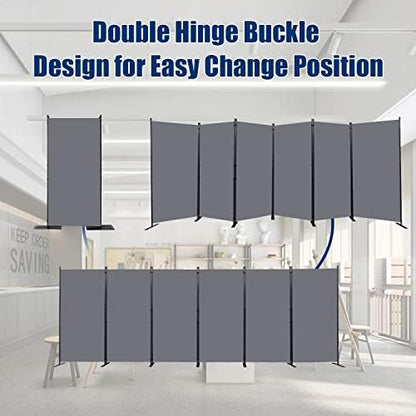 Room Divider 6 Panel-204''Wide, 6FT Room Dividers and Folding Privacy Screen - Image 3