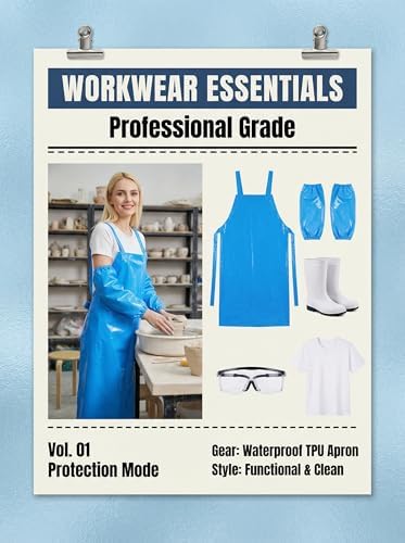Molaxhome TPU Waterproof Apron Lightweight Oil-resistant Chef Apron - Image 6