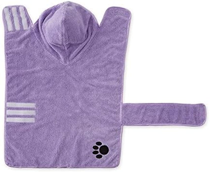 Bone Dry Pet Robe Collection, Embroidered Absorbent Microfiber Bath Robe - Image 3