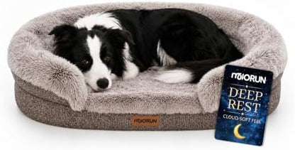 Miorun Fluffy Orthopedic Dog Beds Large Sized Dog by Miorun