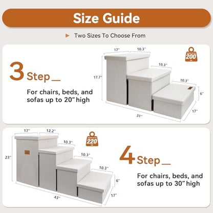Zerbuger Dog Stairs with Storage - Image 2