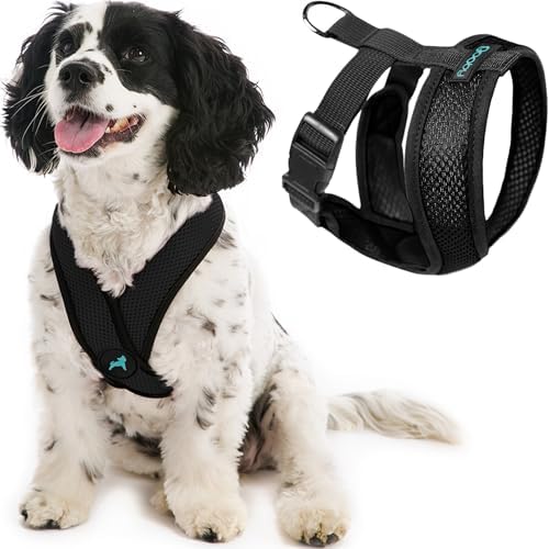 Gooby Black X-Large Polyester Comfort X Harness by Gooby