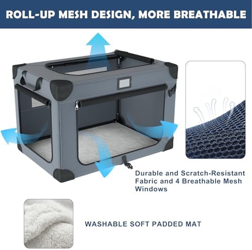 36 Inch Collapsible Soft Dog Crates - Image 2