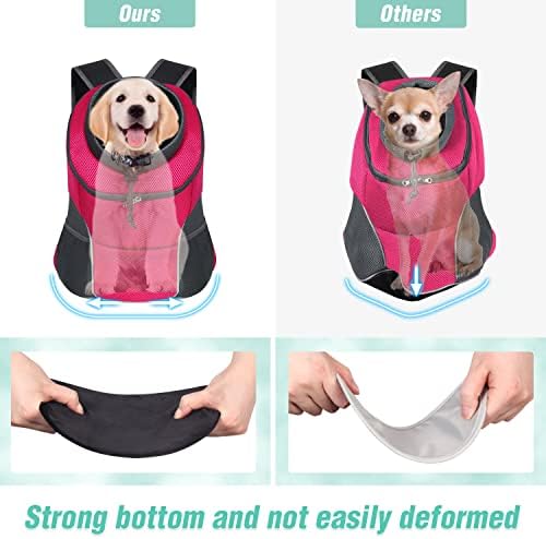 YUDODO Dog Front Carrier Backpack, Adjustable Breathable Dog Backpack - Image 7